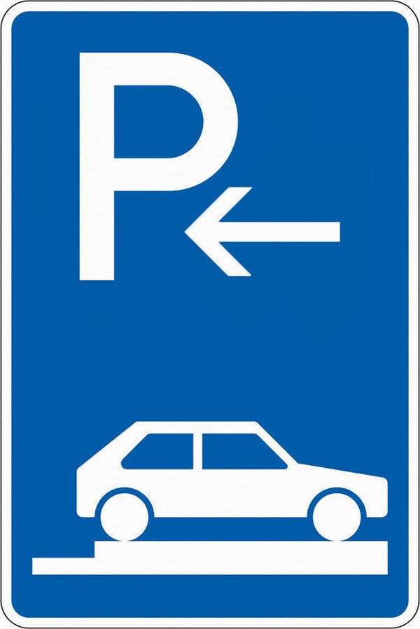 Verkehrszeichen "Parken auf Gehwegen Anfang" - VZ 315-86
