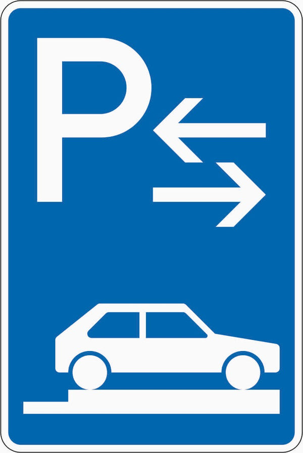 Verkehrszeichen "Parken auf Gehwegen Mitte" - VZ 315-88