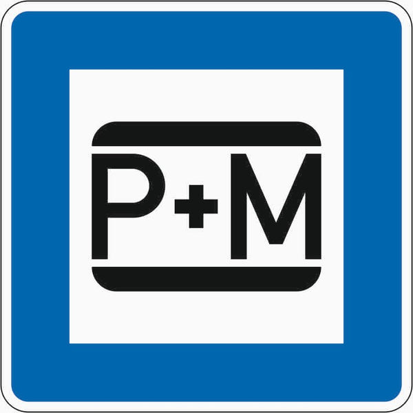 Verkehrszeichen "Parken und Mitfahren" - VZ 316-50