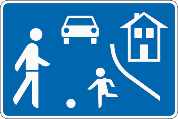 Verkehrszeichen "Beginn eines verkehrsberuhigten Bereichs" - VZ 325.1