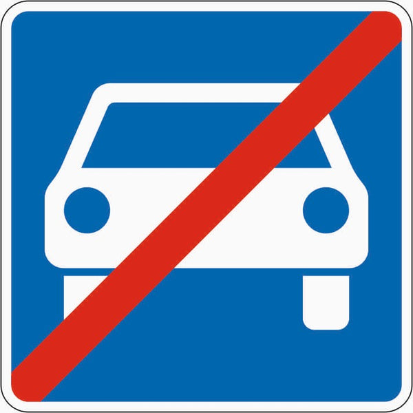 Verkehrszeichen "Ende der Kraftfahrstraße" - VZ 331.2