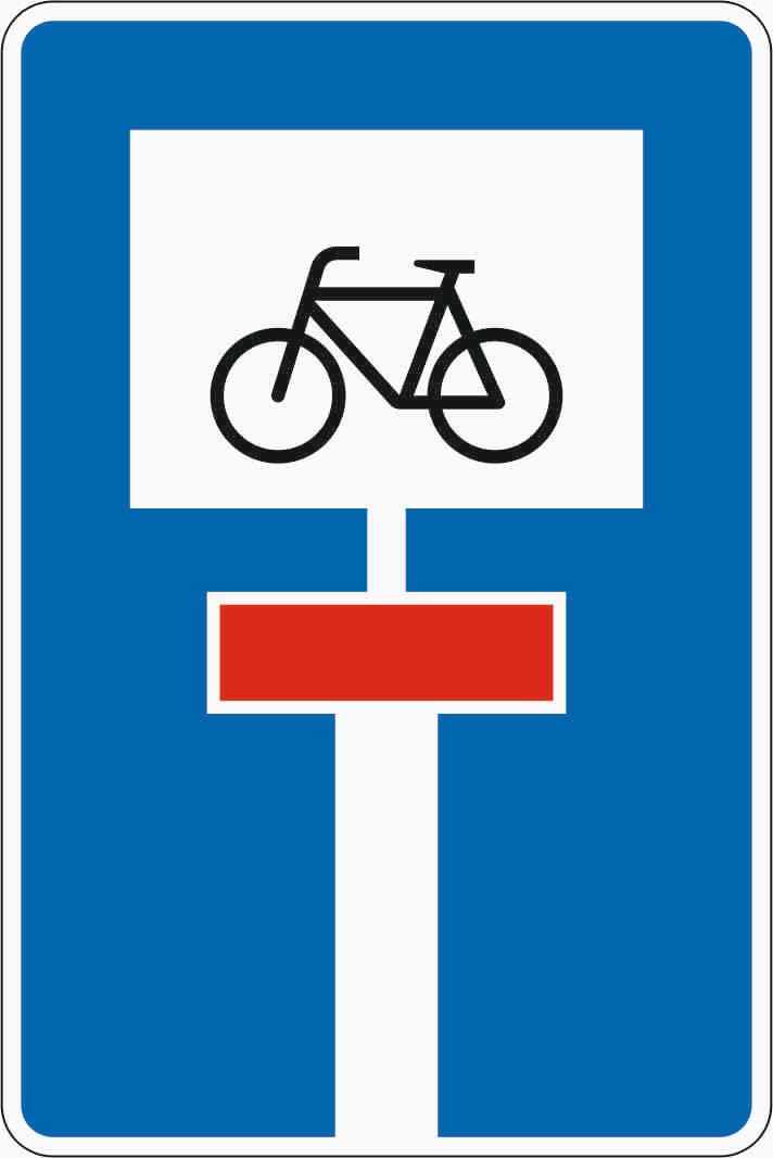 Verkehrszeichen "Für Radverkehr durchlässige Sackgasse" - VZ 357-52