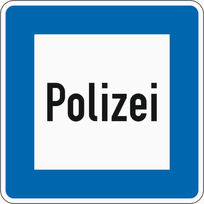 Verkehrszeichen "Polizei" - VZ 363