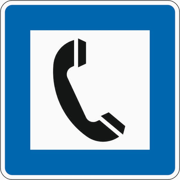 Verkehrszeichen "Fernsprecher" - VZ 365-50