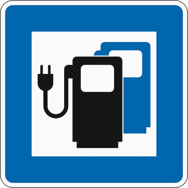 Verkehrszeichen "Ladestation für Elektrofahrzeug" - VZ 365-65