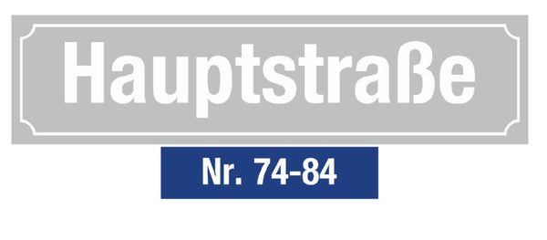 Legendenschild für Verkehrszeichen "Straßennamensschild" - VZ 437 (Universal)
