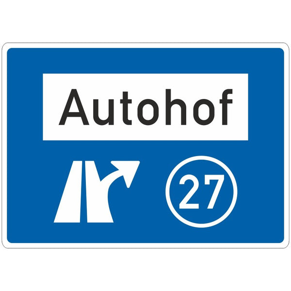 Verkehrszeichen 448.1 „Autohof“- VZ 448-10