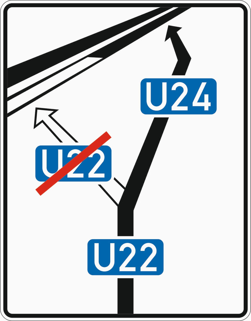 Verkehrszeichen 466 „Weiterführende Bedarfsumleitung“ - VZ 466