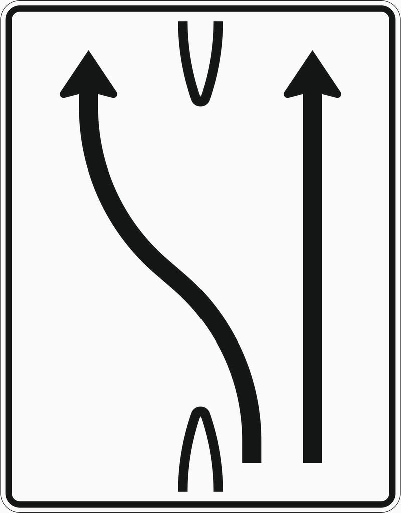 Verkehrszeichen 501-16 „Überleitungstafel“ - VZ 501-16