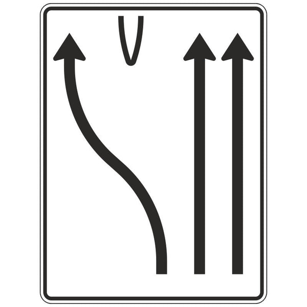 Verkehrszeichen 501-17 „Überleitungstafel“ - VZ 501-17