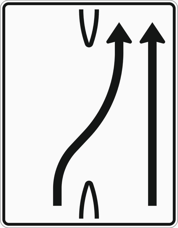Verkehrszeichen 501-26 „Überleitungstafel“ - VZ 501-26