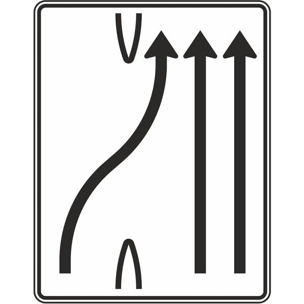 Verkehrszeichen 501-27 „Überleitungstafel“ - VZ 501-27