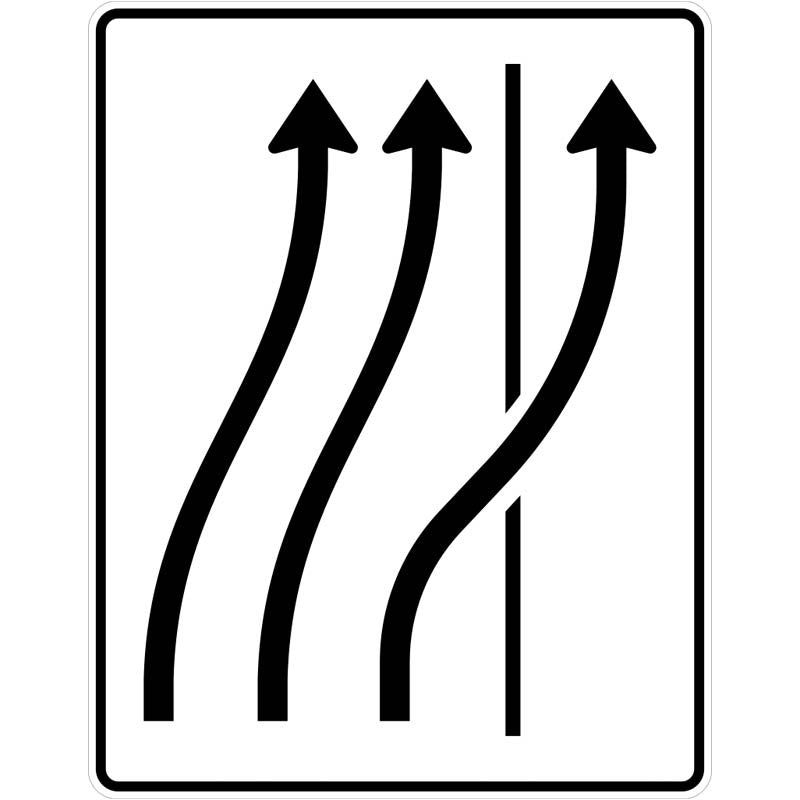 Verkehrszeichen 511-27 „Verschwenkungstafel“ - VZ 511-27