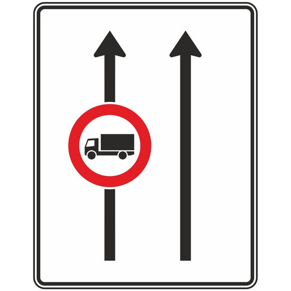 Verkehrszeichen 524-30 „Fahrstreifentafel“ - VZ 524-30