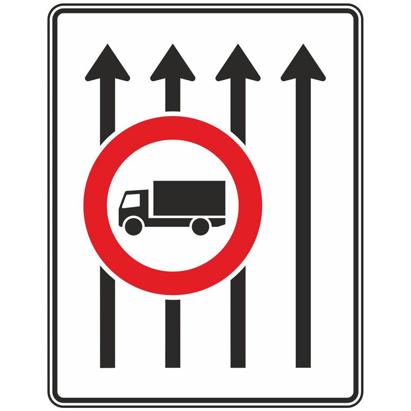 Verkehrszeichen 524-32 „Fahrstreifentafel“ - VZ 524-32