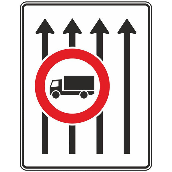 Verkehrszeichen 524-32 „Fahrstreifentafel“ - VZ 524-32