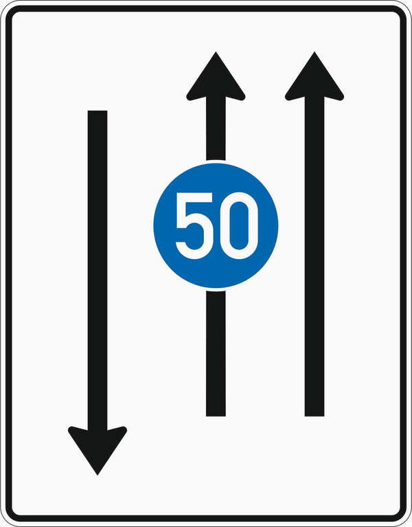 Verkehrszeichen 526-31 „Fahrstreifentafel“ - VZ 526-31