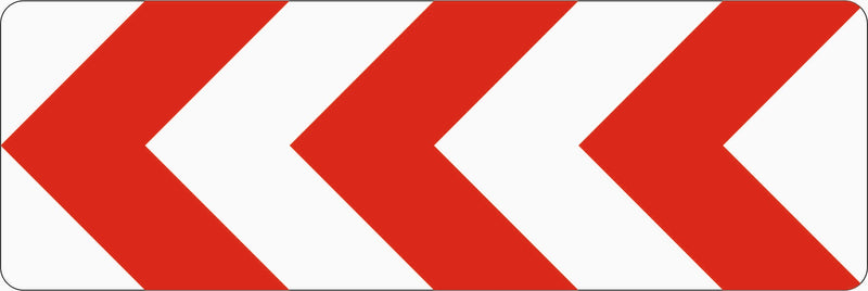 Verkehrszeichen 625-11 „Richtungstafeln in Kurven, linksweisend“ - VZ 625-11