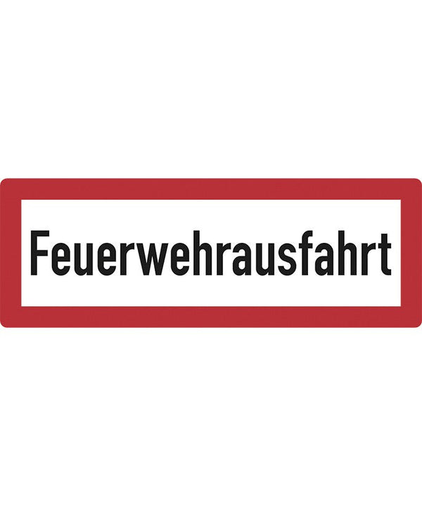 Hinweisschild Brandschutz: Feuerwehrausfahrt