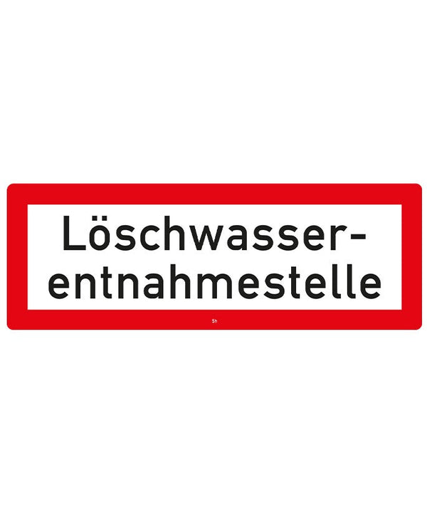 Hinweisschild Brandschutz: Löschwasserentnahmestelle