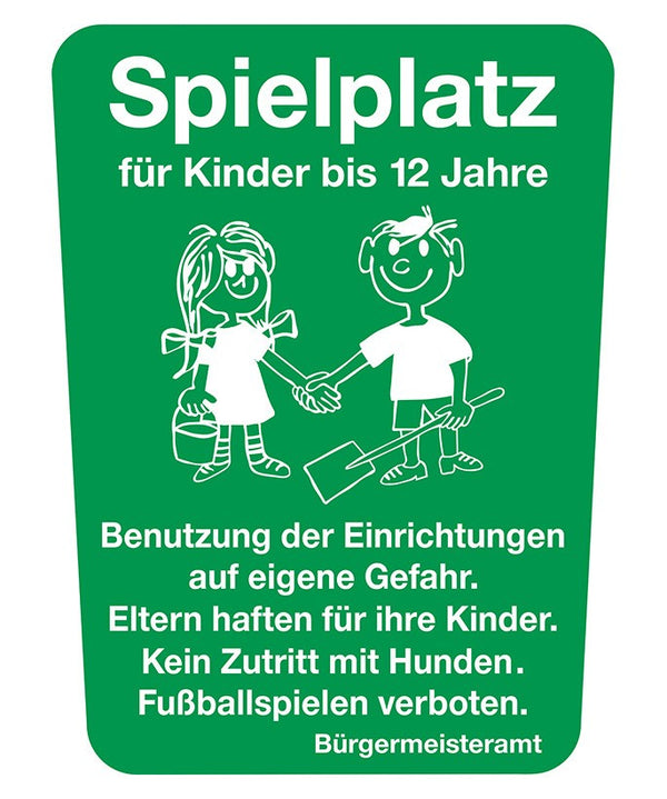 Verkehrszeichen "Spielplatzschild (Spielplatz für Kinder bis 12 Jahre)"