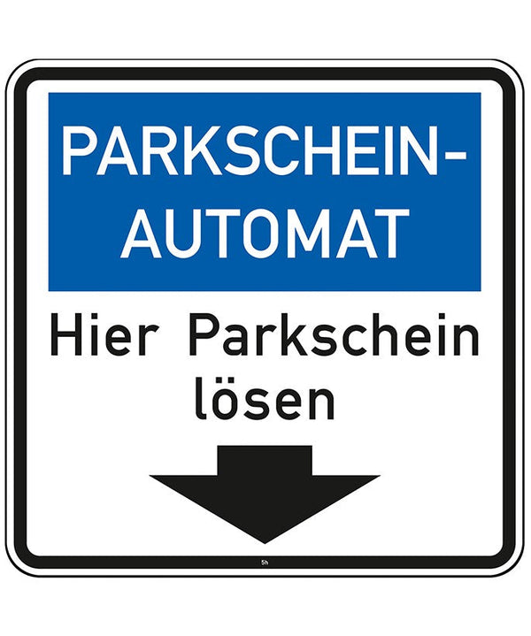 Verkehrszeichen "Parkscheinautomat"