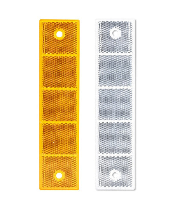 Reflektoren für Leitpfosten lang, 40 x 180 mm, verspiegelt