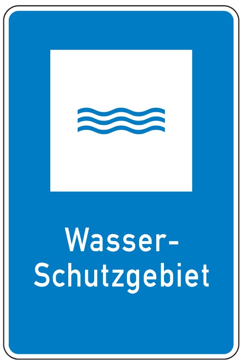 Verkehrszeichen "Wasserschutzgebiet"