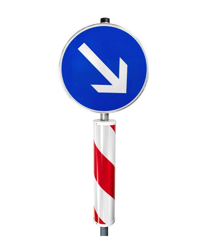 Verkeerszuil uitvoering E - rechtswijzend